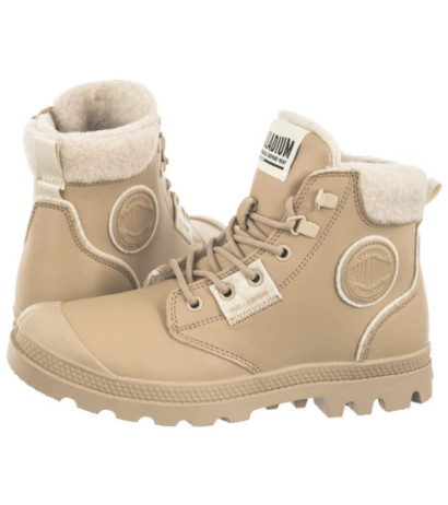 Palladium Pampa Hi Snow Warm Beige Tan 94380-235-M  (PA138-a) batai