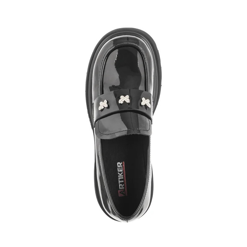 Artiker Czarne Lakierowane 55C1064 (AR140-a) shoes