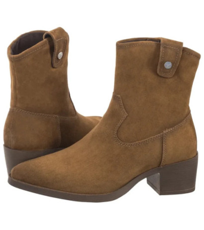 Caprice Brązowe 9-25313-43 741 Khaki Suede (CP423-a) kurpes