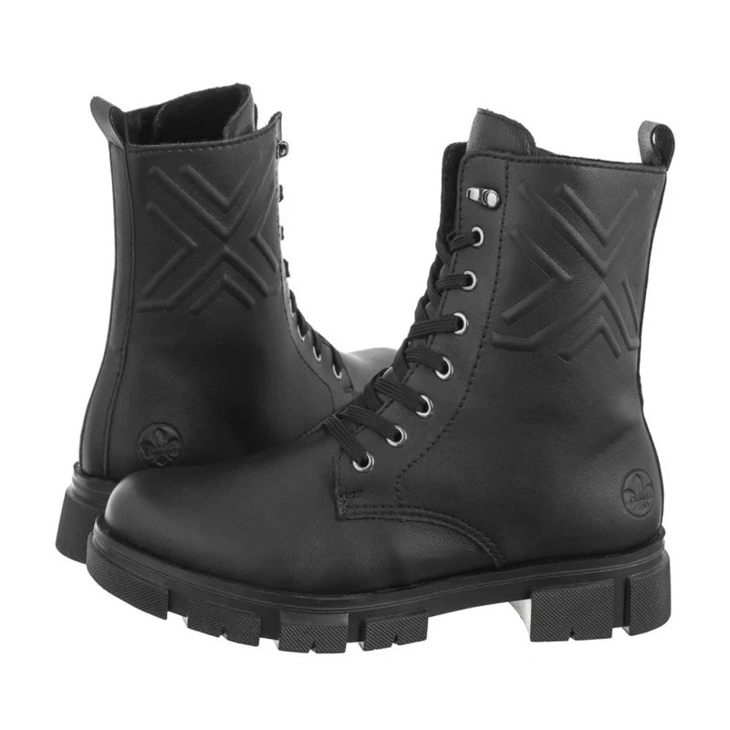 Rieker Czarne Y7108-00 Black (RI213-a) kurpes