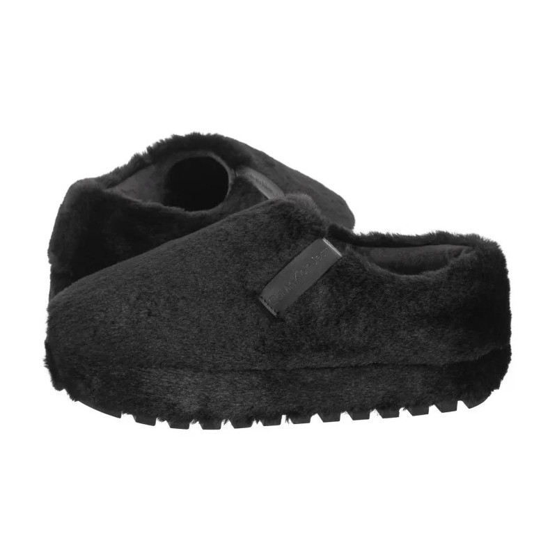 Calvin Klein Home Anke Slipper Wn Fur Triple Black YW0YW01596 0GJ (CK592-a) Moteriški batai/šlepetės