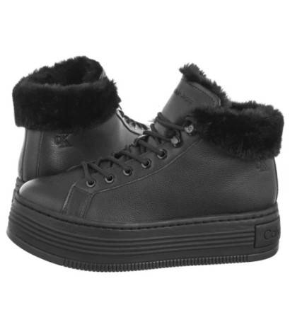 Calvin Klein Bold Platf Low Laceup Mg Lth Triple Black YW0YW01590 0GJ (CK593-a) shoes