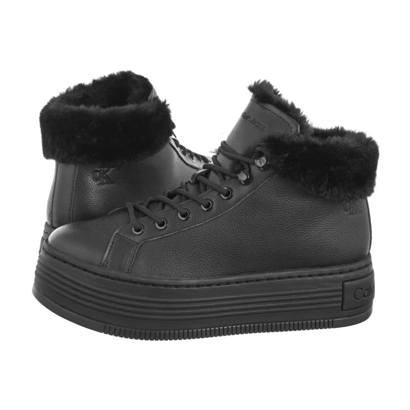 Calvin Klein Bold Platf Low Laceup Mg Lth Triple Black YW0YW01590 0GJ (CK593-a) batai