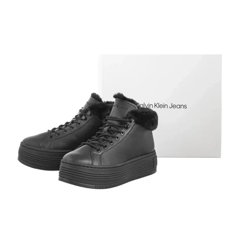 Calvin Klein Bold Platf Low Laceup Mg Lth Triple Black YW0YW01590 0GJ (CK593-a) kurpes