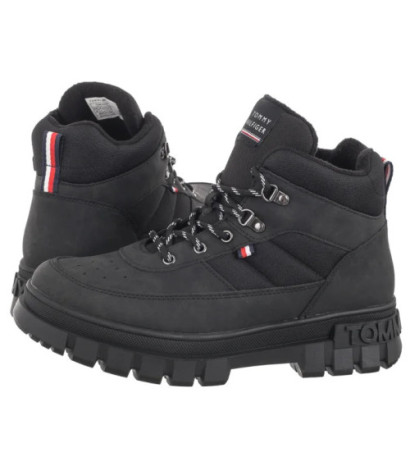Tommy Hilfiger Lace-Up Bootie Black T3X5-33707-1492999 (TH1201-a) kingad