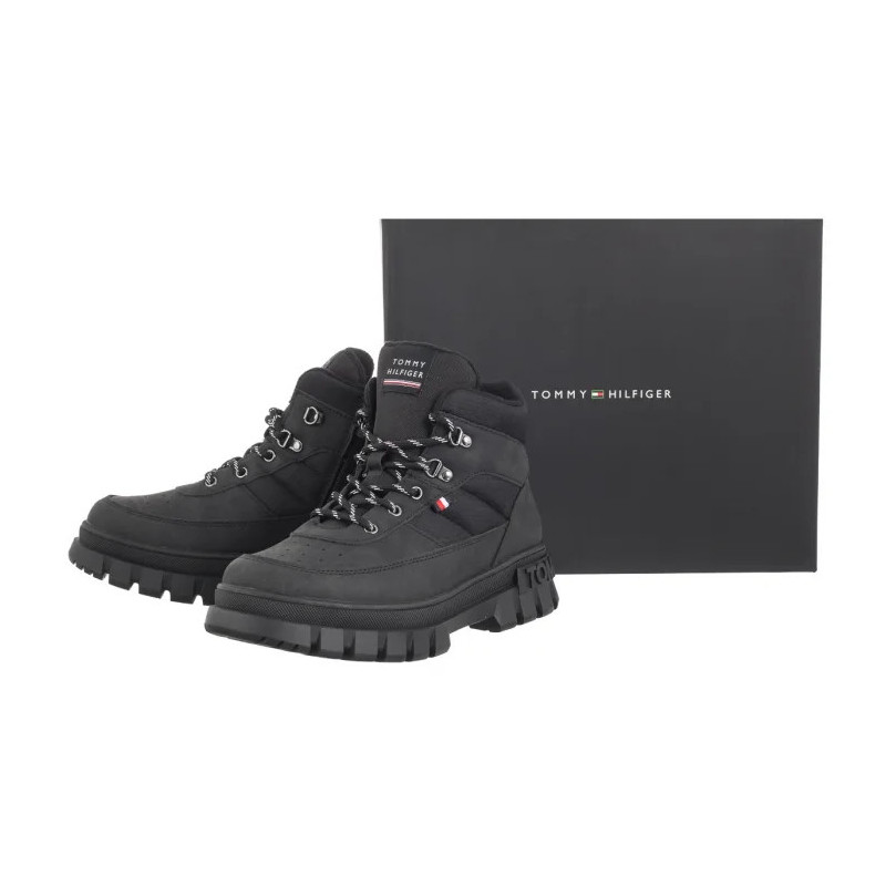 Tommy Hilfiger Lace-Up Bootie Black T3X5-33707-1492999 (TH1201-a) kurpes