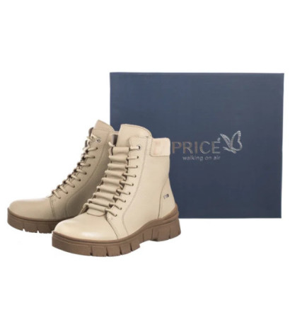 Caprice Beżowe 9-23241-43 402 Beige Nappa (CP426-a) kurpes