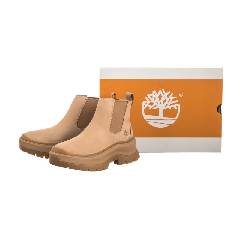 Timberland Roxie Lane Mid Chelsea Boot Light Beige Nubuck 0A28XM EN7 (TI135-a) kingad