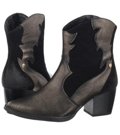 Maciejka Czarne/Złote 06694-25/00-8 (MA1293-b) shoes