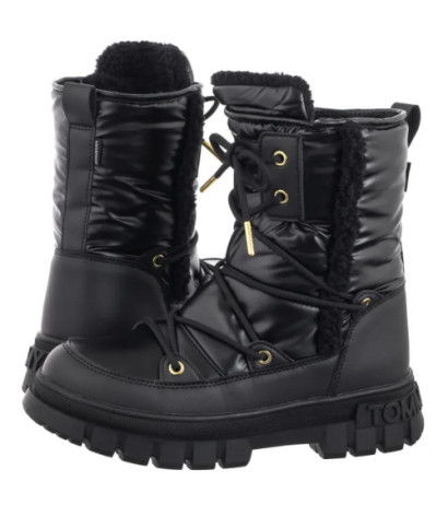 Tommy Hilfiger Fur Boot Black T3A5-33610-1695999 (TH1217-a) zābaki