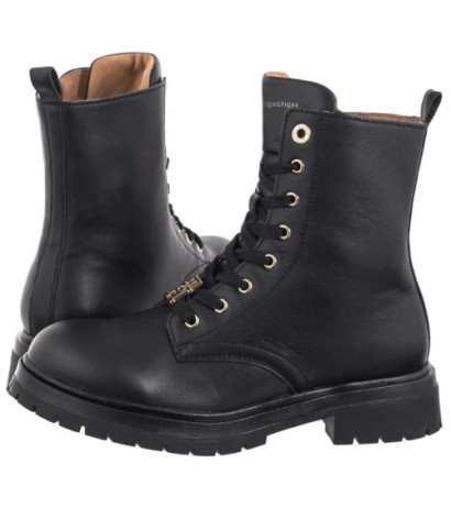 Tommy Hilfiger Lace-Up Bootie Black T3A5-33568-0092999 (TH1218-a) kurpes