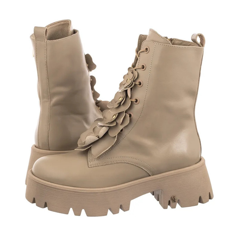 Carinii Beżowe B10027-S46-000-000-E55 (CI792-a) kurpes