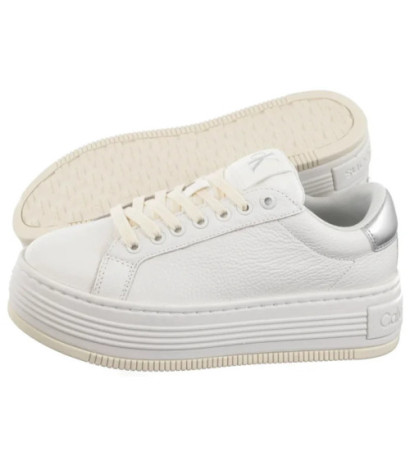 Calvin Klein Bold Flatf Low Mix Ohb Bright White/Creamy White/Silver YW0YW01632 0LC (CK602-a) kurpes
