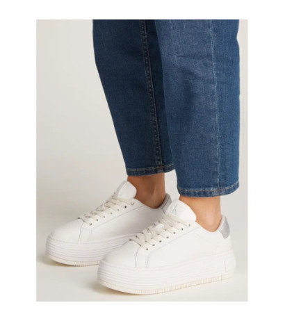 Calvin Klein Bold Flatf Low Mix Ohb Bright White/Creamy White/Silver YW0YW01632 0LC (CK602-a) kurpes