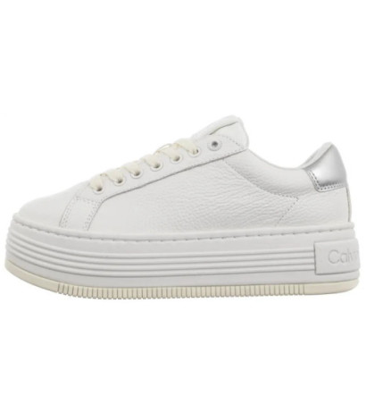 Calvin Klein Bold Flatf Low Mix Ohb Bright White/Creamy White/Silver YW0YW01632 0LC (CK602-a) kurpes