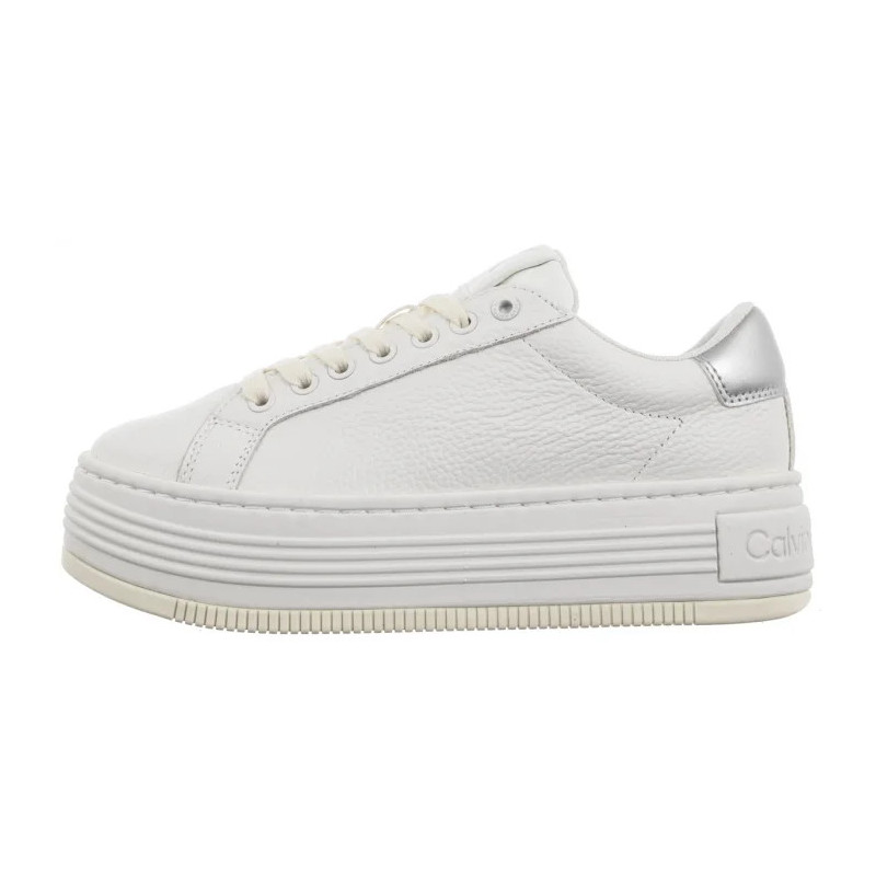 Calvin Klein Bold Flatf Low Mix Ohb Bright White/Creamy White/Silver YW0YW01632 0LC (CK602-a) kurpes