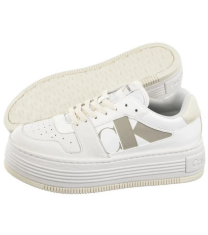 Calvin Klein Bold Flatf Low Laceup Mix Nbs BrightWhite/Creamy White YW0YW01641 0LD (CK603-a) kurpes