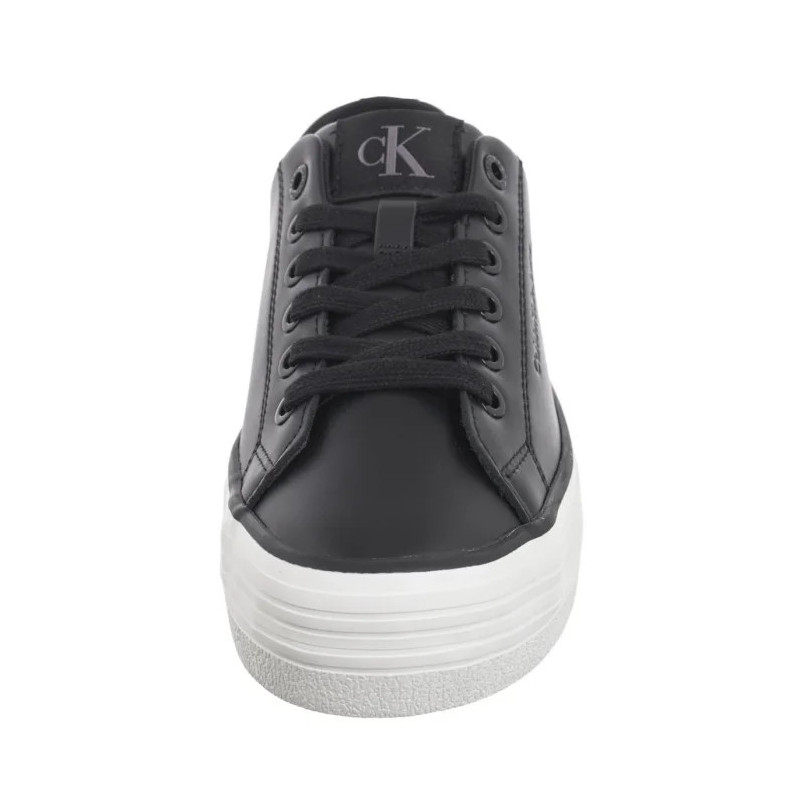 Calvin Klein Bold Vulc Flatf Low Lth In Black/Bright White YW0YW01633 0GM (CK604-b) kurpes
