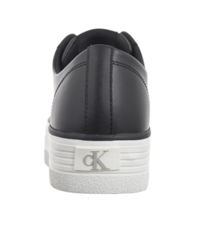 Calvin Klein Bold Vulc Flatf Low Lth In Black/Bright White YW0YW01633 0GM (CK604-b) bateliai