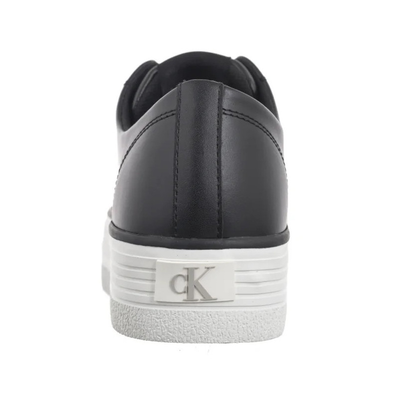 Calvin Klein Bold Vulc Flatf Low Lth In Black/Bright White YW0YW01633 0GM (CK604-b) kurpes