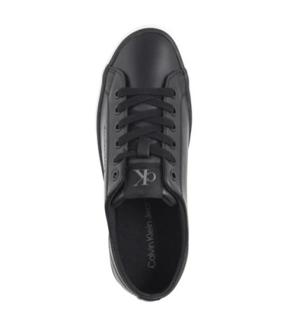 Calvin Klein Bold Vulc Flatf Low Lth In Black/Bright White YW0YW01633 0GM (CK604-b) kurpes