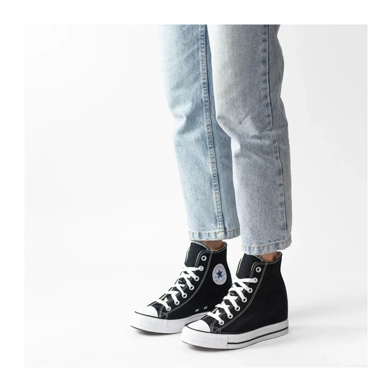 Converse CTAS Wedge Hi Black/Red/Navy A11909C (CO729-a) kingad