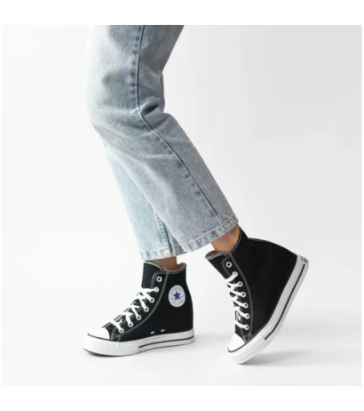 Converse CTAS Wedge Hi Black/Red/Navy A11909C (CO729-a) kurpes