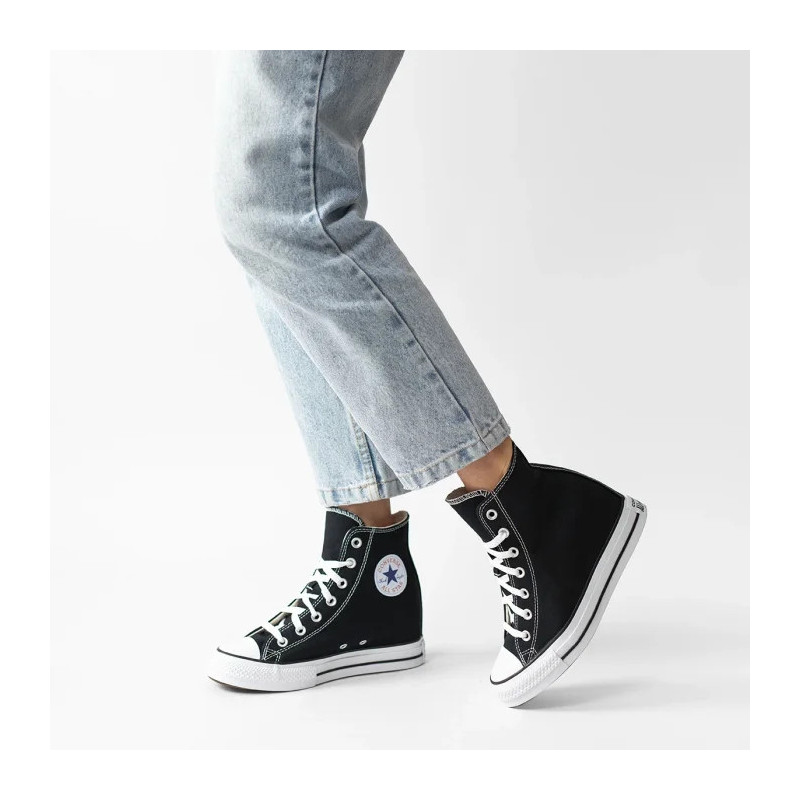 Converse CTAS Wedge Hi Black/Red/Navy A11909C (CO729-a) batai