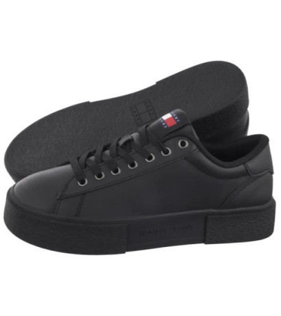 Tommy Hilfiger (New) Tjw Flatform Sneaker Black EN0EN02698 BDS (TH1228-a) shoes