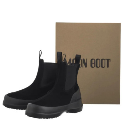 Moon Boot MB Luna Chelsea Suede Black 2480050 N001 (MB71-a) batai