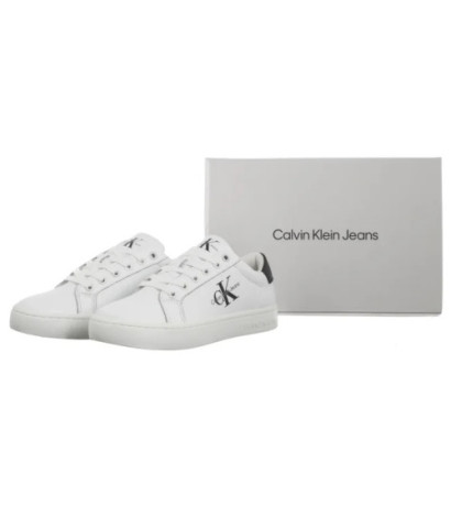 Calvin Klein Classic Cupsole Laceup Bright White/Black YW0YW01269 YBR (CK608-a) kurpes