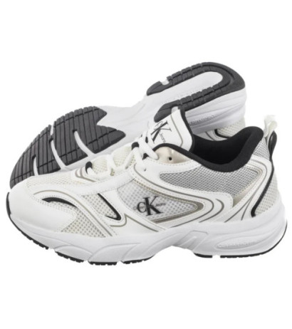 Calvin Klein Retro Tennis Mesh Ml Bright White/Black YW0YW01807 01W (CK610-a) sporta apavi