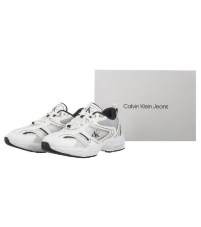 Calvin Klein Retro Tennis Mesh Ml Bright White/Black YW0YW01807 01W (CK610-a) sporta apavi