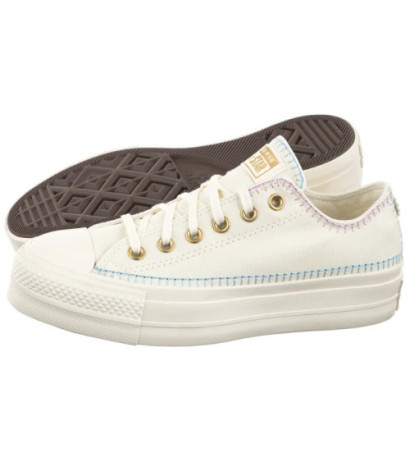 Converse CTAS Lift Ox Egret/True Sky/Gold A08732C (CO735-a) shoes