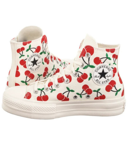 Converse CTAS Lift HI Egret/Red/Green A08096C (CO739-a) shoes