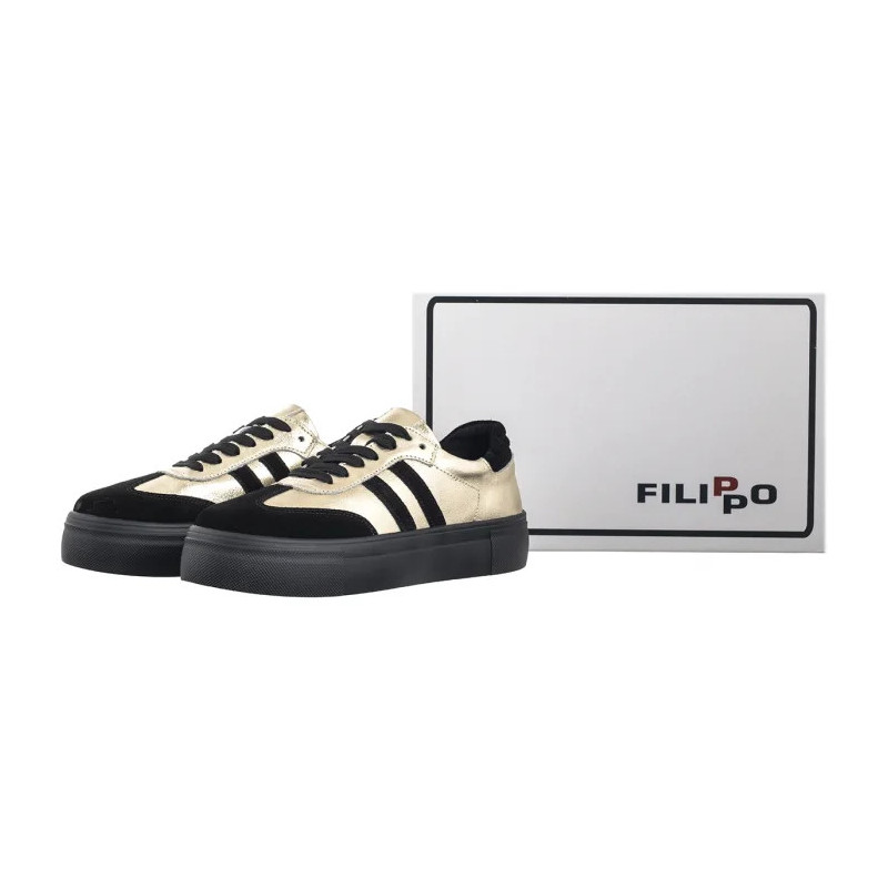 Filippo Złote/Czarne DP6841/25 GO BK (FO139-b) sporta apavi