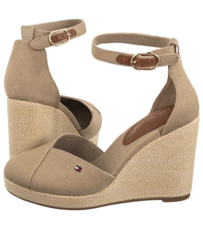 Tommy Hilfiger Flag High Wedge Espad Closed Toe Horeradish FW0FW08494 ACC (TH1261-a) batai