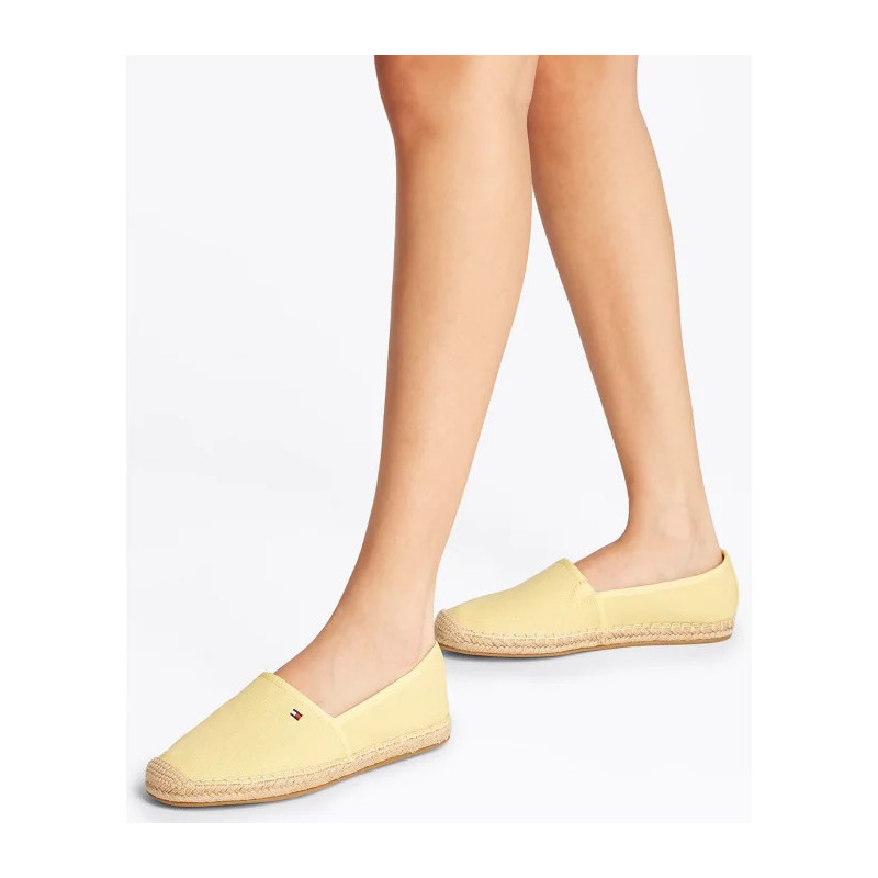 Tommy Hilfiger Flag Canvas Espadrille Meringue FW0FW08541 ZQM (TH1264-c) kurpes