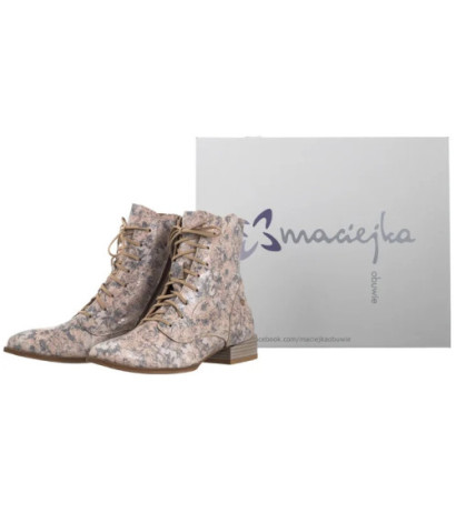 Maciejka Kwiatki Nude 06391-38/00-0 (MA1305-a) kurpes