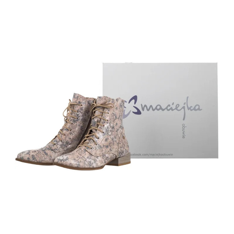 Maciejka Kwiatki Nude 06391-38/00-0 (MA1305-a) kurpes