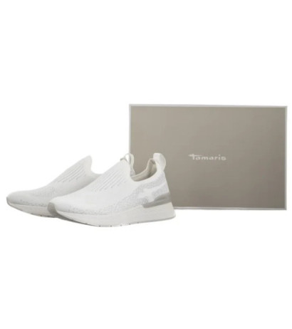 Tamaris Białe 1-24752-44 171 White/Silver (TM518-a) kurpes