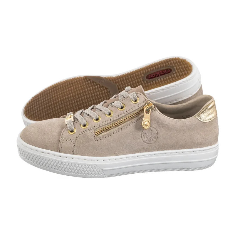 Rieker Beżowe L59L1-60 Beige (RI226-a) shoes