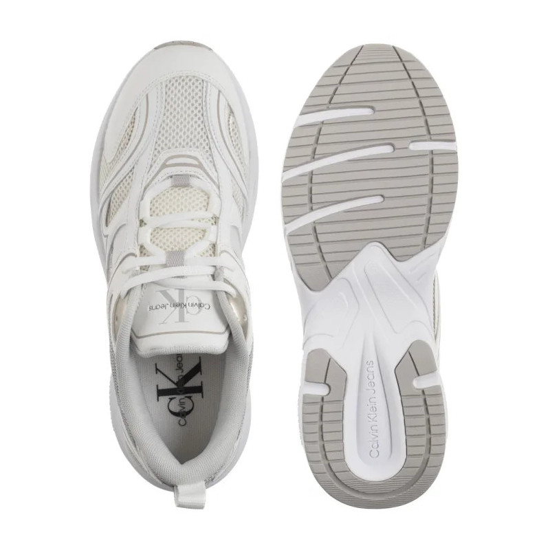 Calvin Klein Retro Tennis Mesh Ml Bright White/Silver YW0YW01807 0LI (CK610-b) sportiniai bateliai