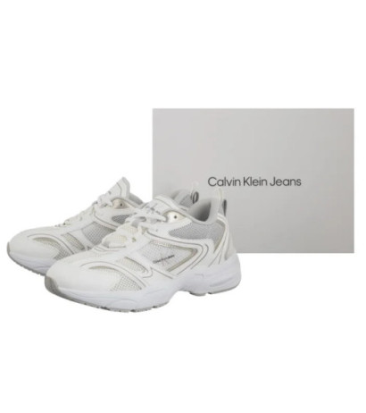 Calvin Klein Retro Tennis Mesh Ml Bright White/Silver YW0YW01807 0LI (CK610-b) sporta apavi
