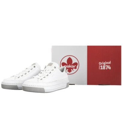 Rieker Białe L8847-80 White  (RI231-a) shoes