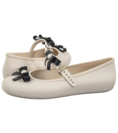 Melissa Soft Ballerina Bow AD 35971/BE620 Beige/Black (ML339-a) balerīnas