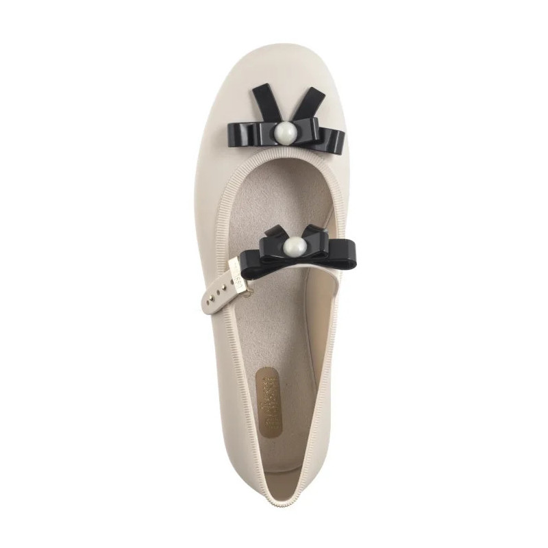 Melissa Soft Ballerina Bow AD 35971/BE620 Beige/Black (ML339-a) balerīnas