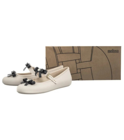 Melissa Soft Ballerina Bow AD 35971/BE620 Beige/Black (ML339-a) balerīnas