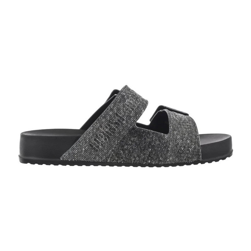 Melissa Cozy M Lover Slide Den 36146/BG681 Black Jeans (ML337-c) Women's Shoes/Flip Flops