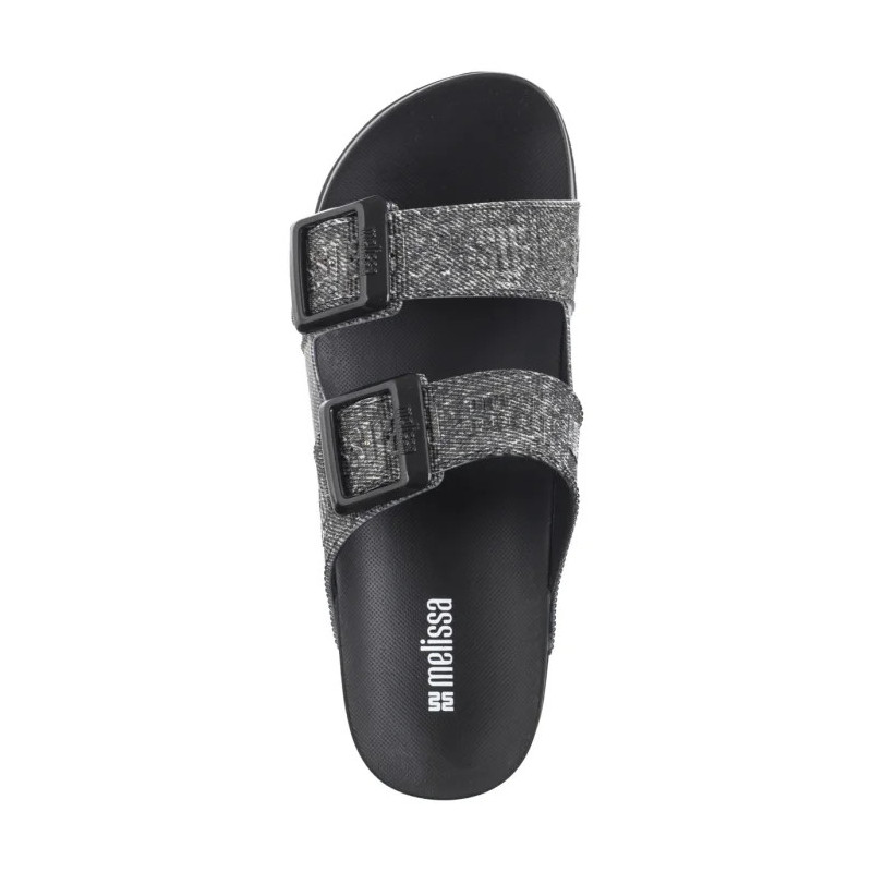 Melissa Cozy M Lover Slide Den 36146/BG681 Black Jeans (ML337-c) Women's Shoes/Flip Flops